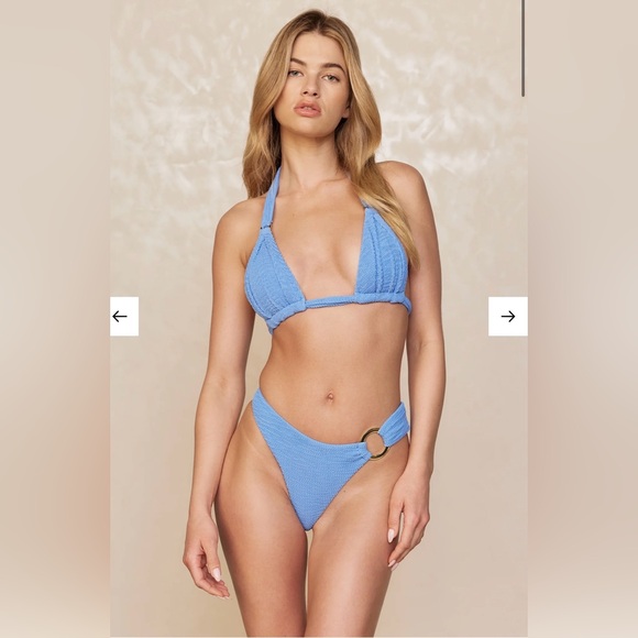 Monday Swimwear Other - Monday Swimwear BRONTE BOTTOM - AZURE CRINKLE Size Medium